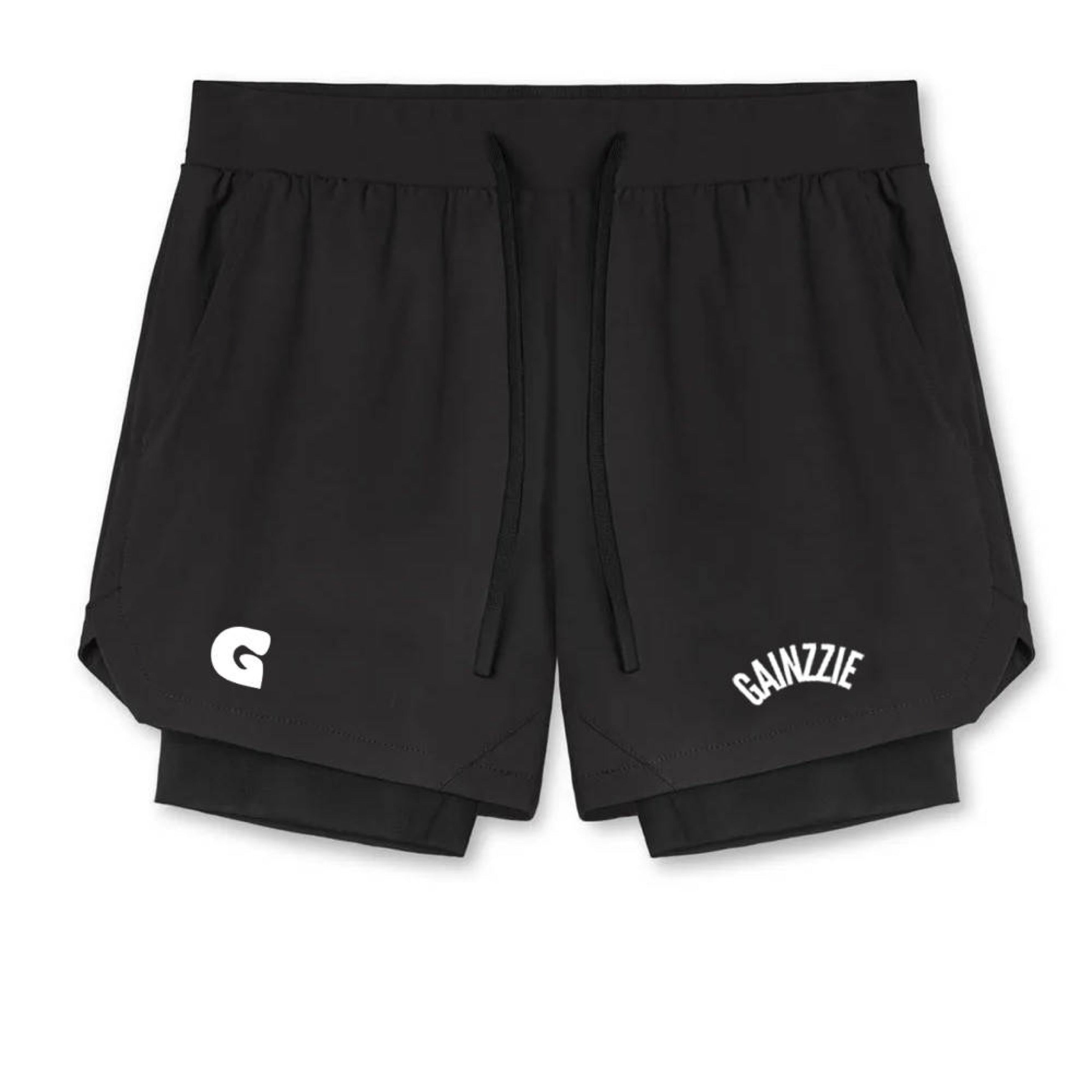 Secure 2.0 - Men's black shorts with breathable tights - Gainzzie
